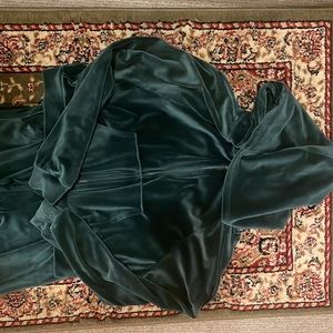 Victoria secret velour green jogging hoodie